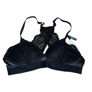 NWT aerie black lace bra